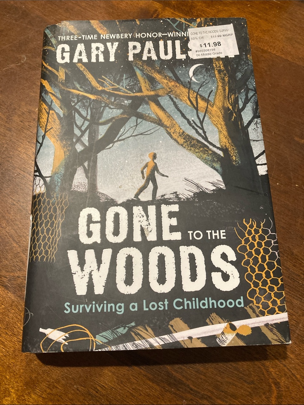 Gary Paulson’s Gone To The Woods hardcover